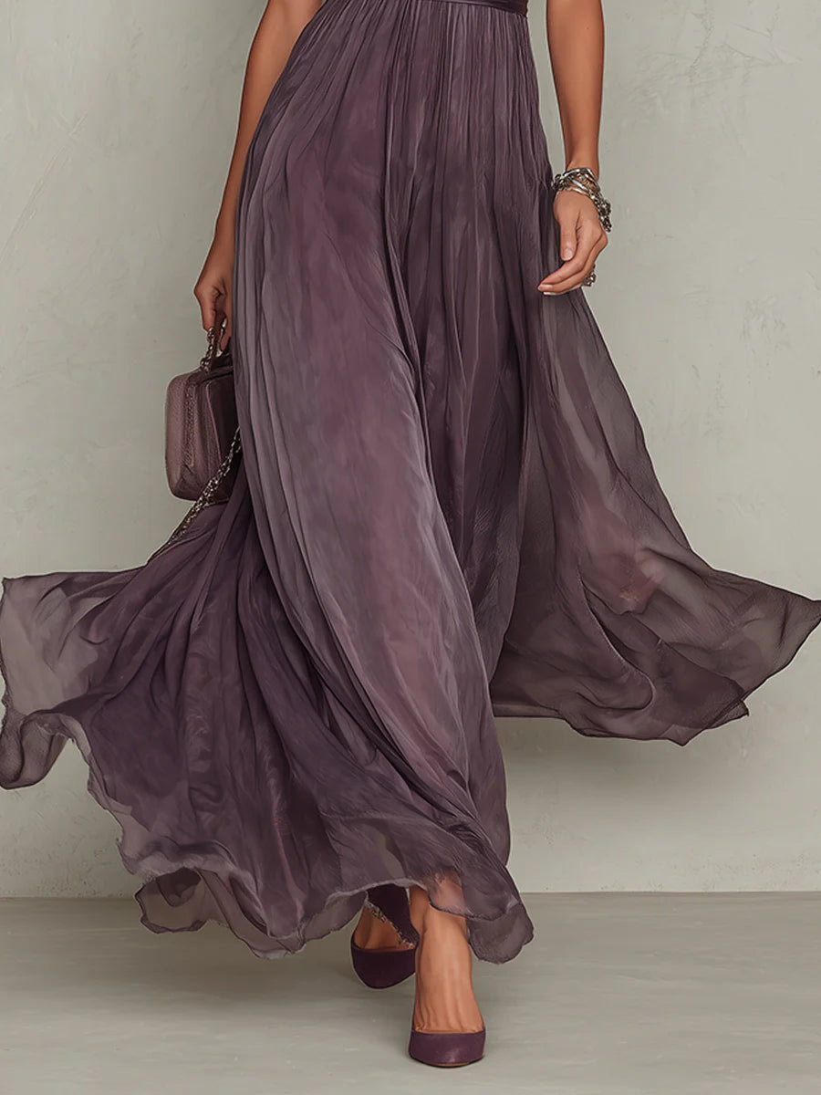 Elara | Vestido Maxi de Gasa