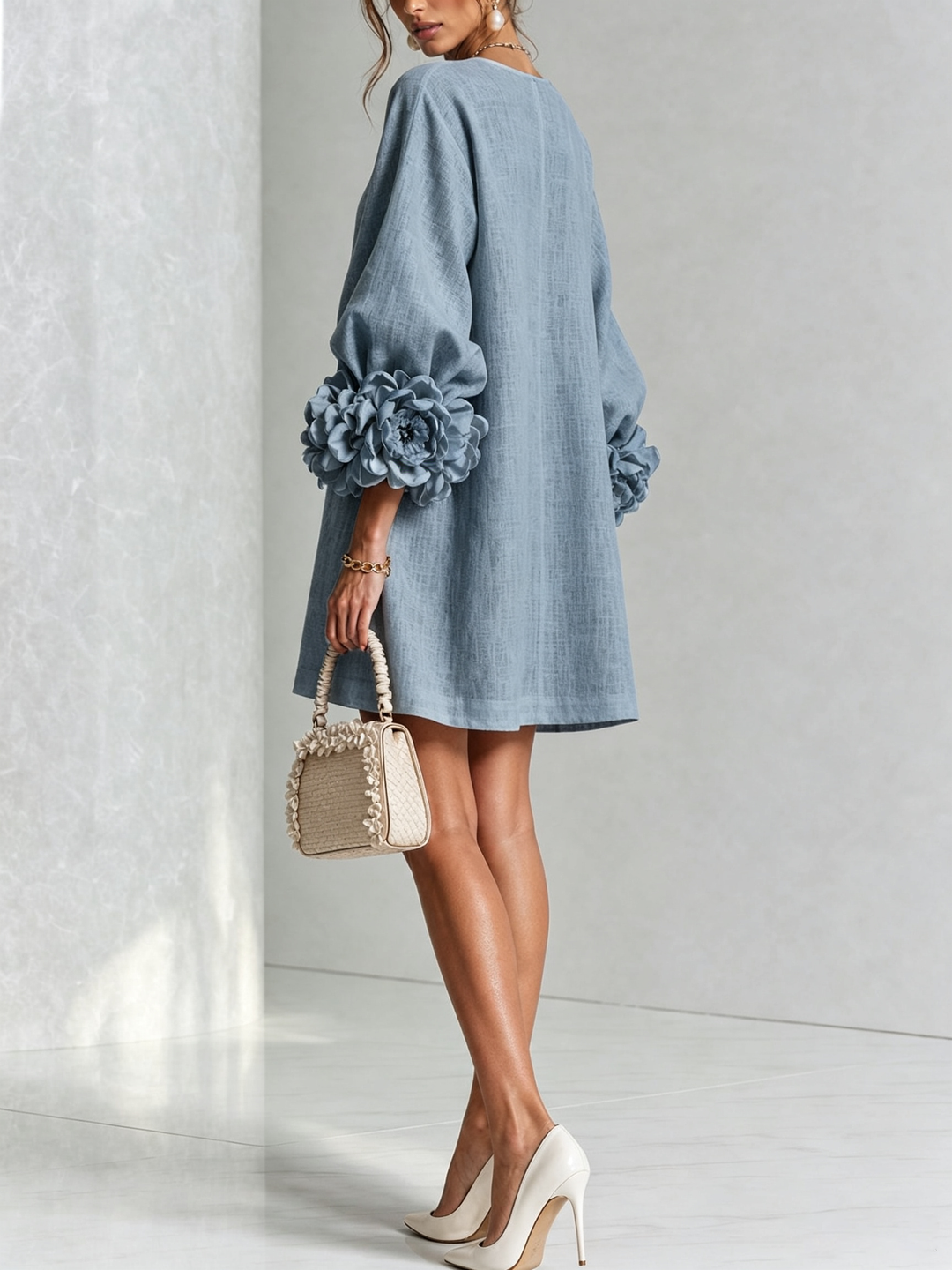 Cleo | Minivestido con Ribete Floral