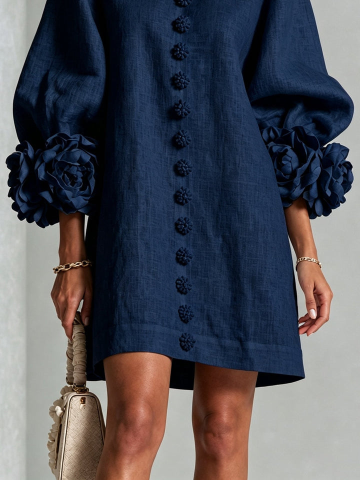 Amelia | Minivestido con Puños de Rosetas