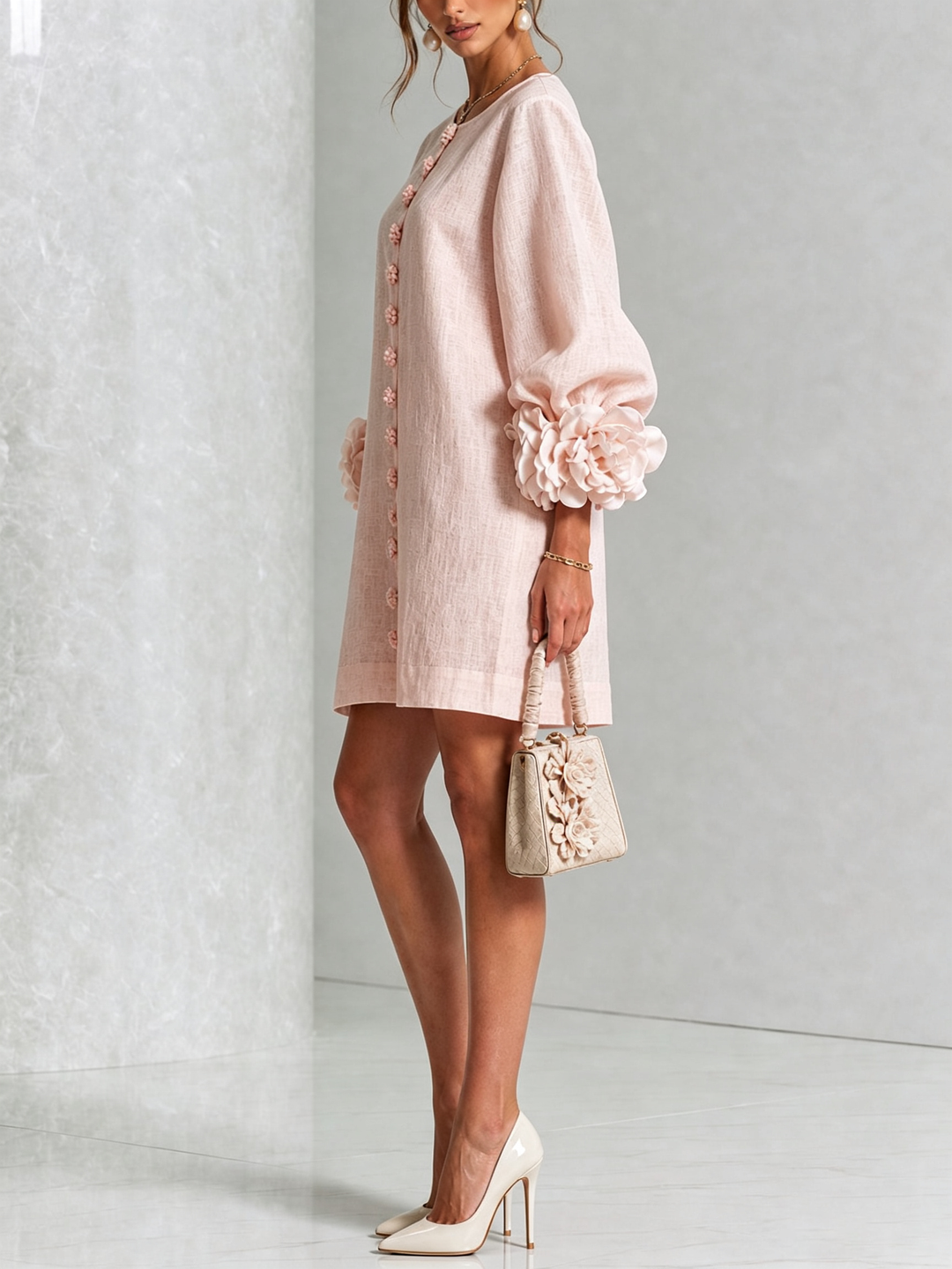 Flora | Minivestido Protagonista con Ribete Floral