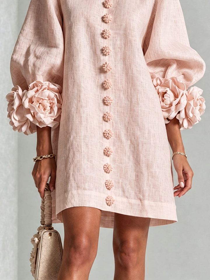 Flora | Minivestido Protagonista con Ribete Floral