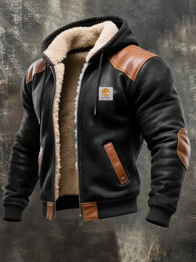 Adam™ | Chaqueta con elegantes detalles de cuero