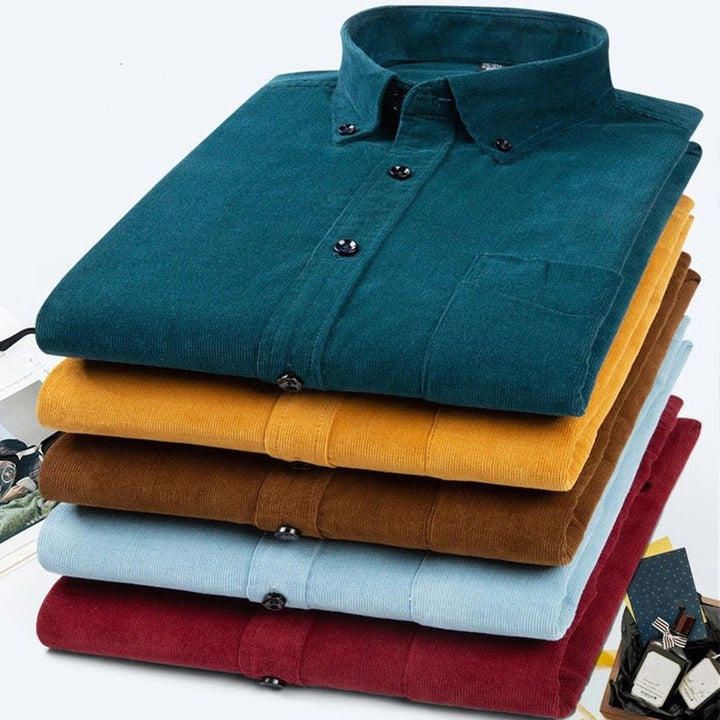Hendrik | Camisa de pana de algodón premium para hombre
