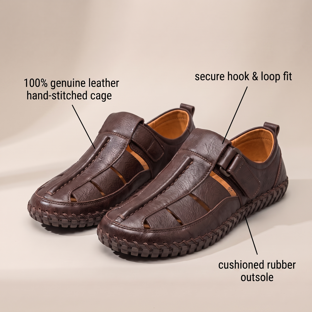 Sandalias de piel trenzada Kirkham