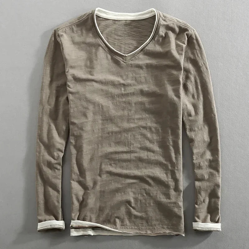 Lucas™ | Playera de algodón de manga larga