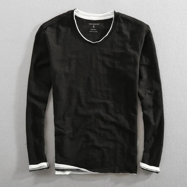 Lucas™ | Playera de algodón de manga larga