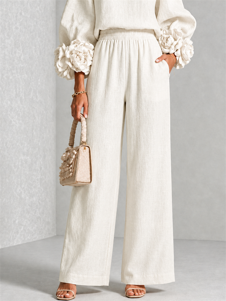 Carys | Conjunto de Dos Piezas con Puños Florales